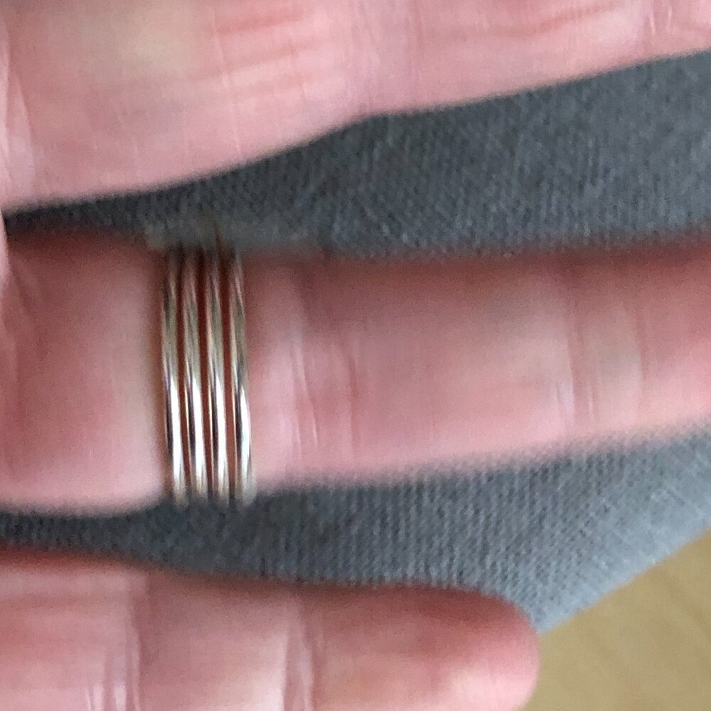 Silver Wire Wrapped Clear Crystal Ring - image 6